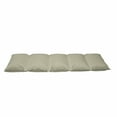 thumbnail image 2 of Oriental Green Floor Pillow Lounger Cover, Soft Lace Inspired Abstract Geometrical Repetitive Floral Motifs, Nap Mat Printed Fabric Case for 5 Pillows, 88" x 36", Champagne Cadet Blue, by Ambesonne, 2 of 5