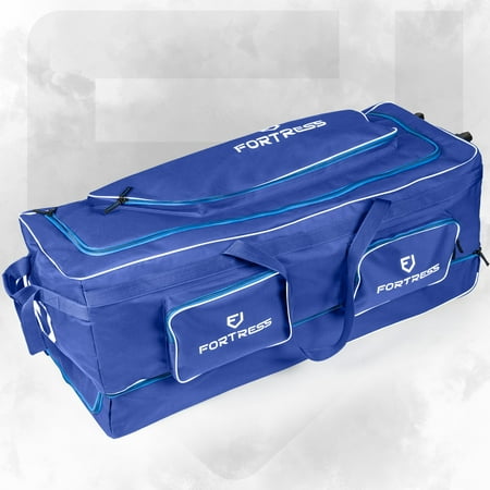 FORTRESS Original Pro Wheelie Cricket Kit Bag [260L Capacity] - Premium Wheelie Holdall for Professional Players & Coaches
