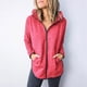 thumbnail image 1 of Puntoco moda mujer Color sólido cremallera manga larga deporte blusa tops Sudadera con capucha Flash Picks Puntoco Puntoco-5164, 1 of 6