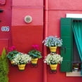 thumbnail image 3 of 4 Bundles Artificial Daffodils Flowers Faux Shrubs UV Resistant Greenery For Bridal Bouquet Home Garden Hanging Planter Porch Wedding Decoration, White, 3 of 7