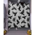 thumbnail image 3 of Shower Curtains for Bathroom-72"x84",Halloween Crow on Grey Waterproof Bath Curtain Grommet Shower Curtain Set with Hooks,Watercolor Animal Washable Bath Accessories, 3 of 9