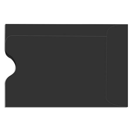 UPC: 0848614203222 | LUX Credit Card Sleeve 2 3/8 x 3 1/2 50/Box Midnight Black LUX-1801-B-50