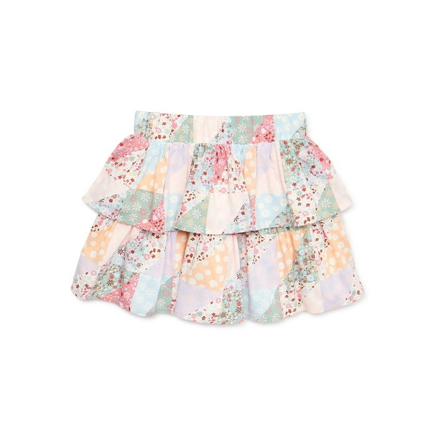 Garanimals Baby and Toddler Girls Tiered Skirt, Sizes 12M-5T - Walmart.com