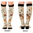 thumbnail image 4 of FORMRS Womens Knee High Socks Casual Long Thick Travel Daily Wear, 2 Pairs, Fall Book, 4 of 6