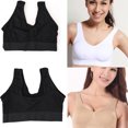 thumbnail image 3 of Yesbay Women Single Layer Seamless Bra Wireless Sports Yoga Shapewear,Skin Color, 3 of 8