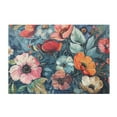 thumbnail image 2 of Ryvnso Boho Floral Bathroom Shaggy Rugs Toilet Mat Soft Contour Rug, 2 of 9