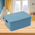 thumbnail image 1 of Feltree Thickened Plastic Folding Storage Box Large Quilt Toy Storage Box Removable Transparent Folding Dormitory Organizing Box Home Storage, 1 of 8