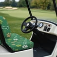 thumbnail image 6 of Pzuqiu Cute Dog Paw & Bone Golf Cart Seat Cover Set - Breathable Stretchable Protector - Universal Fit for 2-Seater Ezgo, Club Car & Yamaha, 6 of 10