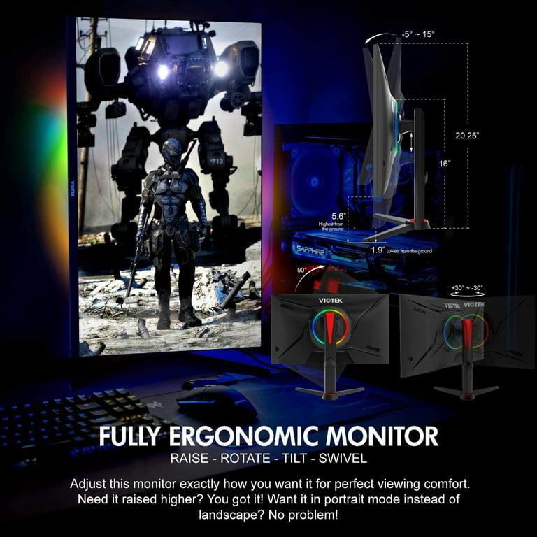 GFT27CXB 27” 240Hz Gaming Monitor — 1MS, FHD, FreeSync, G-Sync Ready