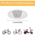 thumbnail image 2 of Hweilai 10 Pcs Bike Spoke Reflectors, Bike Reflector Suitable for All Type Folding Car Mountain Bike Performance Other Cars（silver）, 2 of 5