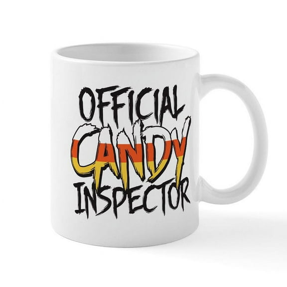 CafePress - Official Candy Inspector Mug - 11 oz Ceramic Mug - Novelty Coffee Tea Cup