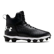 Under Armour Boys Hammer Mid Rm Jr Football Cleats - Black - 3.5