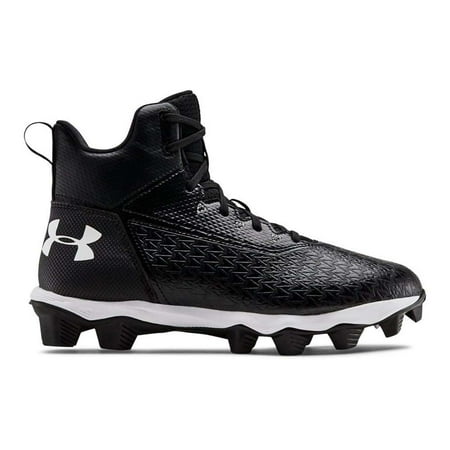 Under Armour Boys Hammer Mid Rm Jr Football Cleats - Black - 3.5
