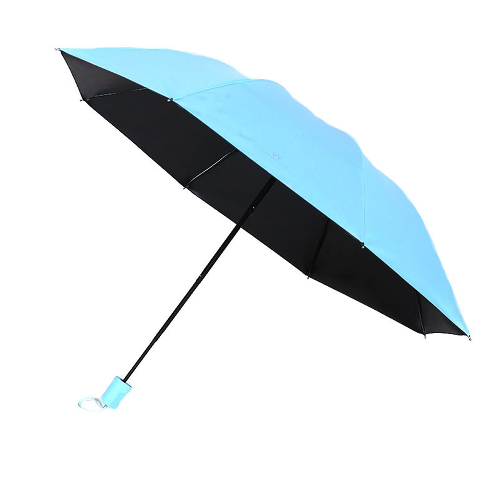 Purple Heavy Duty Compact Travel Windproof Auto Open UV Protect Long Umbrella 