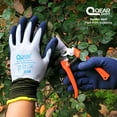 thumbnail image 5 of Gardening Work Glove, Latex Rubber Fully Coated, Knitted Liner, Flexible, Water/Mud Proof For Palm and Back, Anti-Slip,Small Thorn Resistance Lady Small Hands (XL), 5 of 8