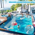 thumbnail image 4 of Dual Water Fountain for Swimming Pool Adjustable Waterfall Pool Sprinkler Swimming Pool Sprayer Fountain, 4 of 5