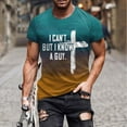 thumbnail image 5 of Bjutir T-Shirts for Men Fashion Casual Short Sleeve Pullover T Shirt Printed Top Gold Xl, 5 of 6