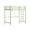 Green, variant on Zimtown Upgrated Twin over Twin Bunk Bed, Metal Bed Frame with Flat Step Ladder, Black