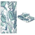 thumbnail image 7 of Tropical Palm Bath Towel Set of 3, Highly Absorbent & Soft Bathroom Towels Set Quick Dry Towels Set for Bathroom Spa Beach (1 Bath Towels, 1 Hand Towel, 1 Washcloth) Washcloth Gift, 7 of 7