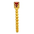 thumbnail image 3 of 18K Gold Over Brass Natural Hessonite Garnet Ring s.7 Jewelry RM-1047 TGR1041_A_7, 3 of 6
