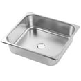 Kitchen Sink 304 Stainless Steel Rust Proof Fast Discharge Square ...