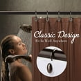 thumbnail image 3 of Metal Shower Curtain Hooks, Oil-Rubbed Bronze Rustproof Decorative Shower Curtain Rings for Bathroom, Curtain Hooks for Shower Liner, 12Pcs, 3 of 5