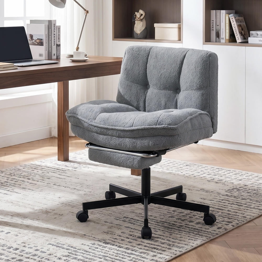teddy plush ergonomic office chair product