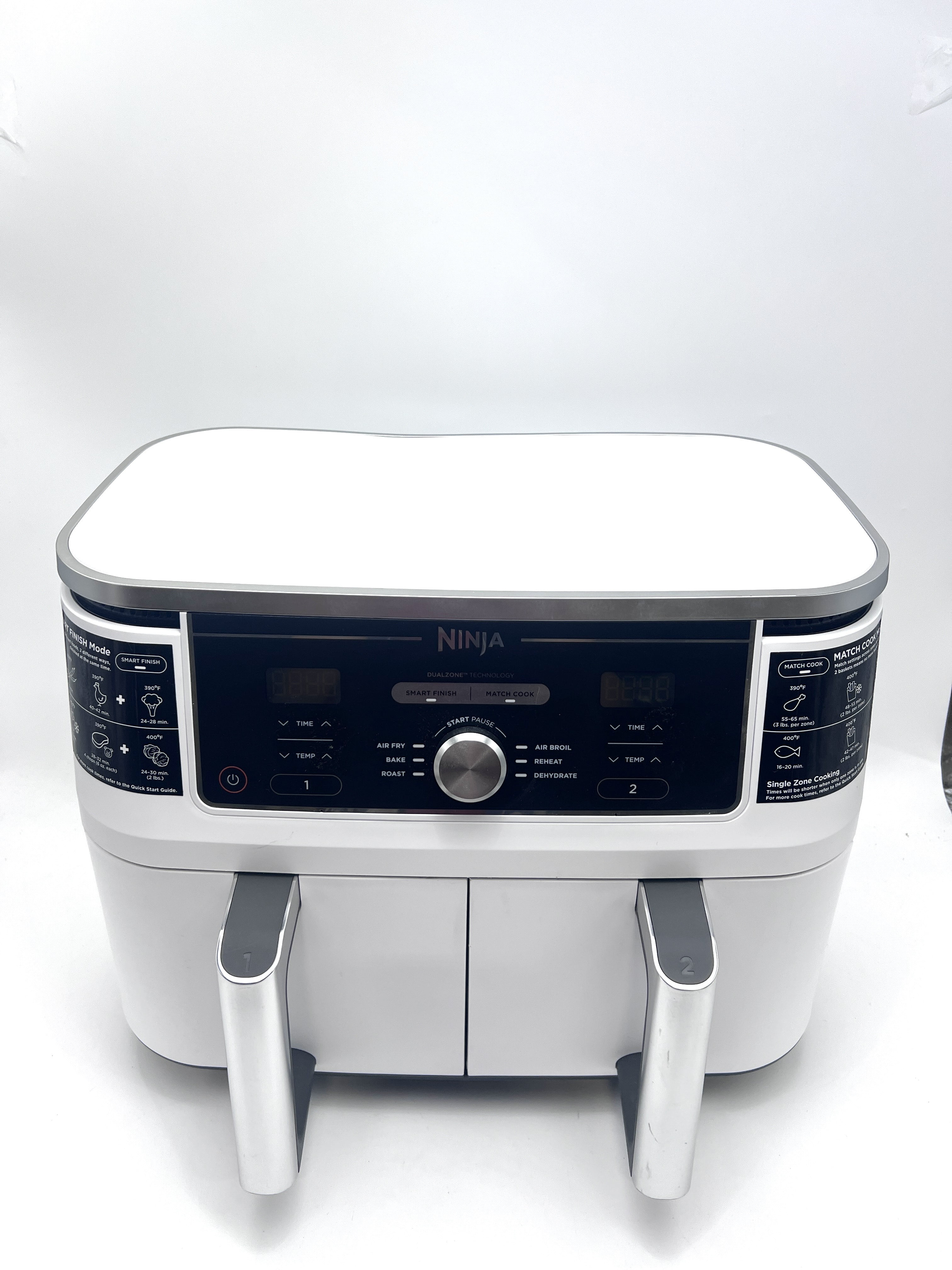 Ninja DZ401 Foodi 6-in-1 10-qt. XL 2-Basket Air Fryer with DualZone  Technology