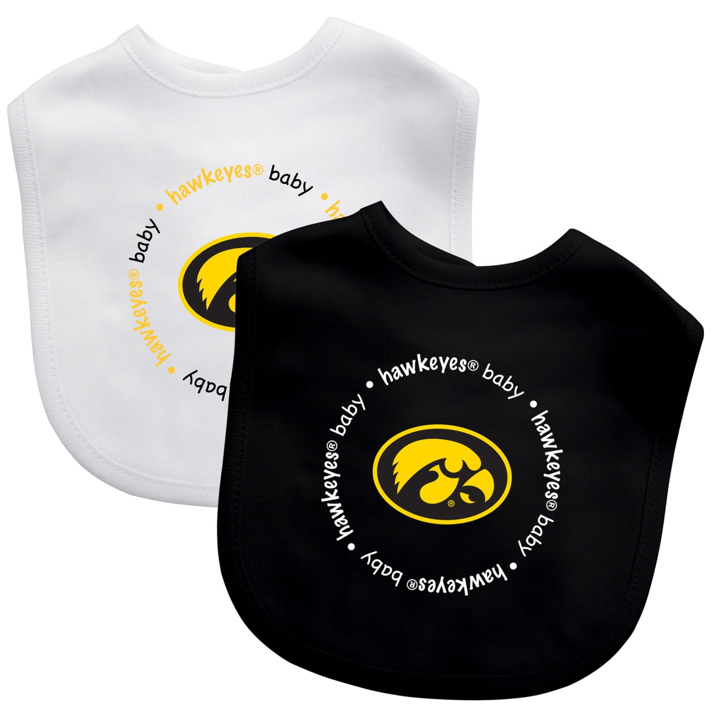 BabyFanatic Baby Apparel Set - Bibs 2 Pack - NCAA Iowa Hawkeyes