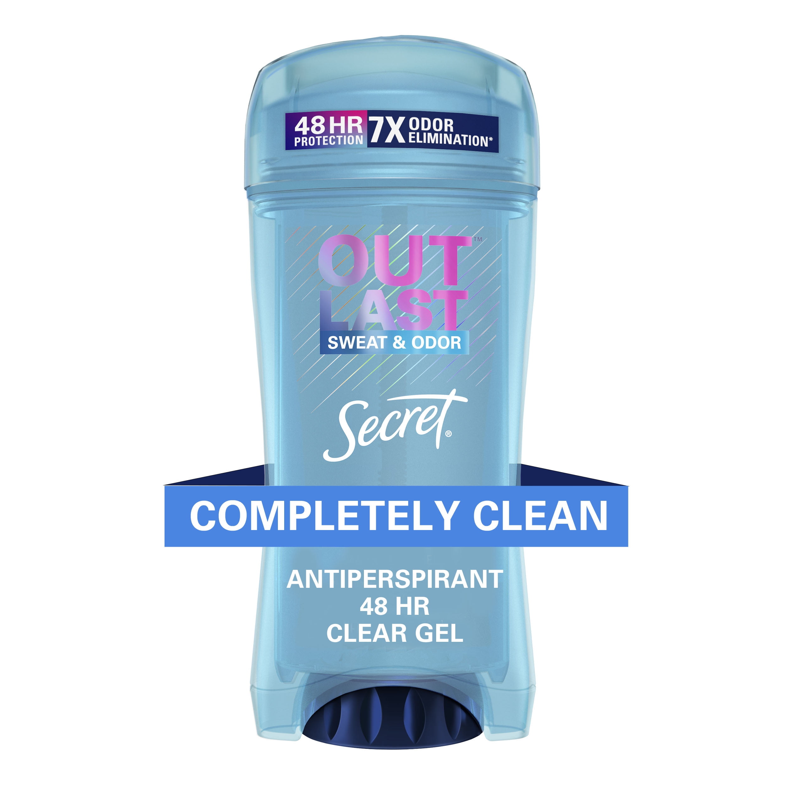 Secret Outlast Clear Gel Antiperspirant Deodorant for Women, Completely Clean, 2.6 oz