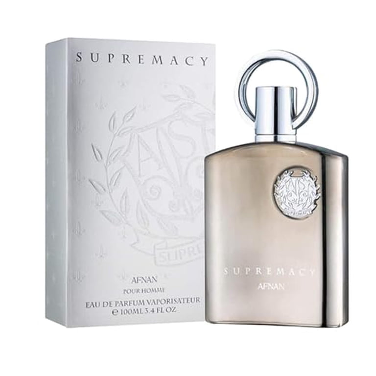香水(男性用) Afnan Supremacy silver 100ml Afnan Supremacy Silver Pour Homme for Men Eau de Parfum Spray, 3.4