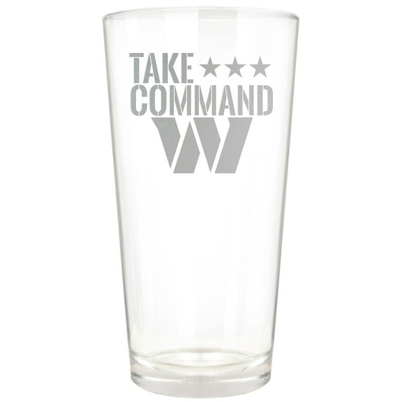 Washington Commanders Etched 16oz. Rally Cry Pint Glass