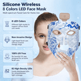 thumbnail image 6 of DGYAO Wireless Silicone LED Face Mask, 8 Colors Rechargeable Light Skincare Facial Mask for Home Beauty Care, Comfortable Fit with Eye Protection, 6 of 7
