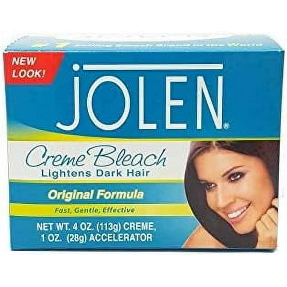 Jolen 4 Ounce Creme Bleach Regular Lightens Excess Dark Hair (118ml)
