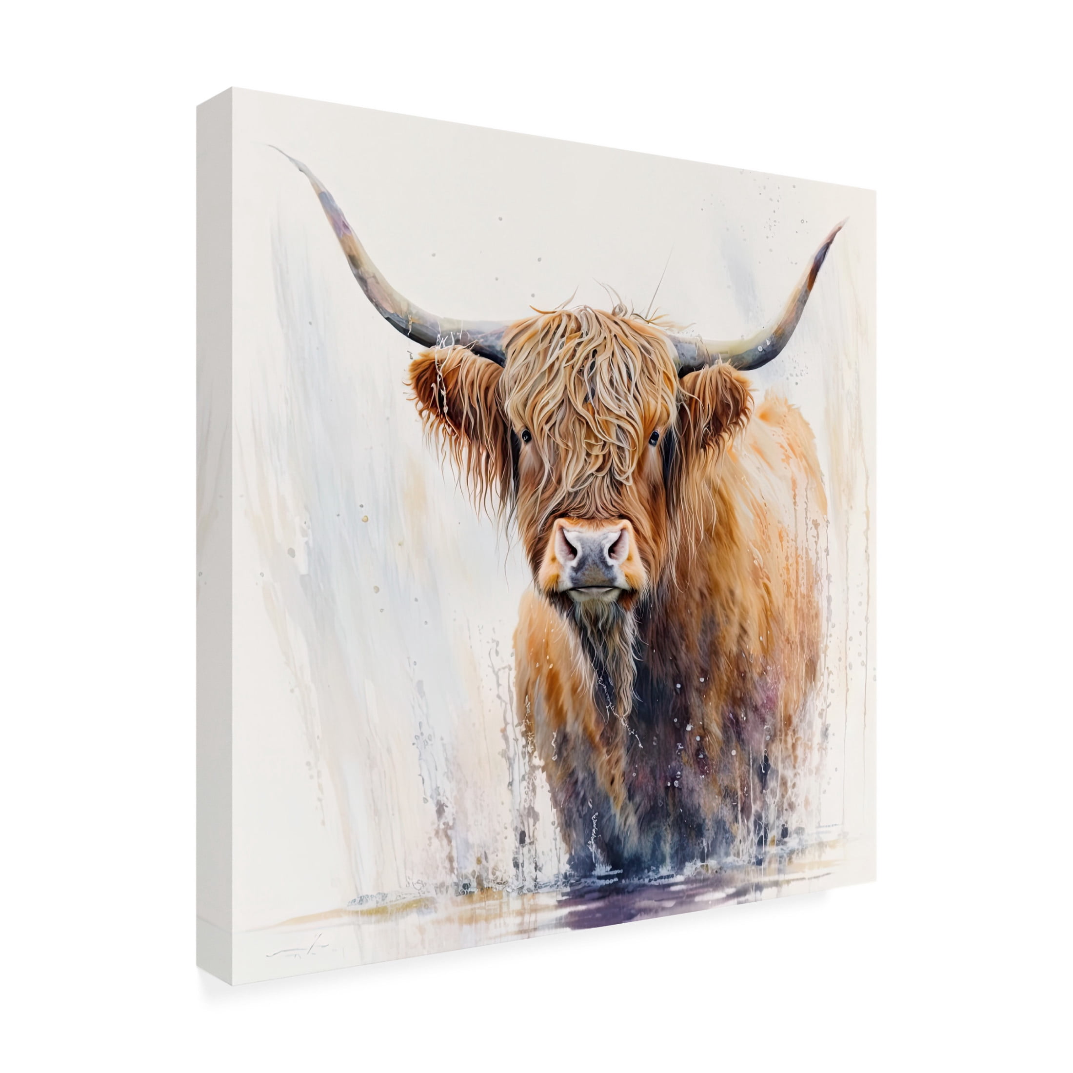 Canvas Wall Art - The Golden Valley 'Big Red' Wall Art for Living Room, Bedroom, or Office Décor by Trademark Fine Art - 24 x 24 Inches