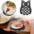 thumbnail image 2 of TIELUTT Ensemble de Dessous de Plat en Forme de Hibou – Ensemble de Napperons Jetables de Noël pour Salle à Manger Intérieure, Table Ronde en Verre pour Bébé avec Rangement pour Cuisine, 2 of 7