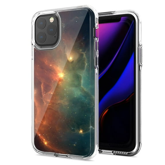 MUNDAZE For Apple iPhone 11 Pro Nebula Design Double Layer Phone Case Cover
