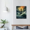 thumbnail image 4 of Guiding Light, Lighthouse in Storm, Classic Prints Print on Canvas Wall Art, Beautiful Vintage Art for Living Room Decor, Canvas, Canvas Wall Art,Art, 4 of 5