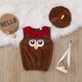 thumbnail image 5 of CUZIBR Toddler Boys Girls Thanksgiving Day Sleeveless Cartoon Vest Tops Hat Outfits Soft Dailywear For Child, 5 of 9