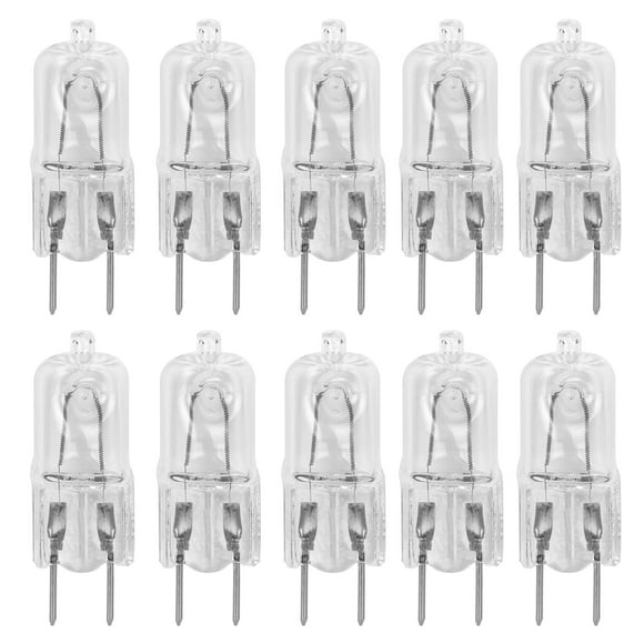 10 Pack-G8 35 Watt Halogen Light Bulbs I NO HARMFUL BLUE LIGHT I JCD Type 110v 130v 35W T4 G8 Under Cabinet Puck Lamp Undercabinet Microwave Oven Stove Top Kitchen Appliance Lighting Bi Pin Clear Lens