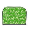 thumbnail image 2 of Lsque Green Cucumber Print 4 Slice Toaster Cover , Kitchen Appliance Dustproof Protector , Toaster Protector Dustproof Kitchen Appliance Cover, 2 of 7
