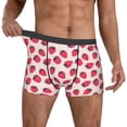 thumbnail image 2 of Kdxio Men's Boxer Briefs with Strawberry Print - Comfortable and Breathable Underwear for Everyday Wear, 2 of 7