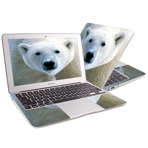 Polar Bear Swimming Laptop Sticker Sticker