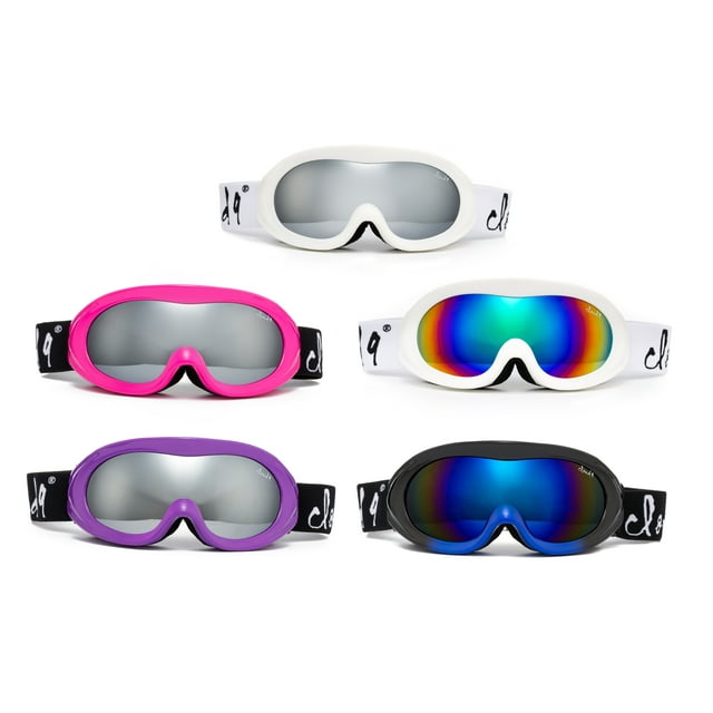 Cloud 9 - Professional Snow Goggles for Teens Girls and Boys Anti-Fog Windproof UV400 Dual Lens Triple Layered Foam Snowboarding Ski Goggles Junior