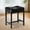 Black & Black, variant on Saddle Seat Vanity Stool, Makeup Stool Chair with Metal Leg, U-Shaped Ottoman Foot Rest, Small Square Chairs Under Desk for Vanity, Living Room, Modern Makeup Bench Linen Light Brown&Gold