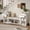 White, variant on All-in-One Entryway Storage Bench with Cushion, Flip-Top Compartments, Drawers & Open Shelves, Solid Pine Wood & MDF, 77.5″ L, Hallway Mudroom Living Room Organizer
