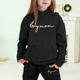 thumbnail image 2 of Gaexia Girls Thanksgiving Outfits Size 10-12 ,Girls Hoodie and Joggers Set Winter Warm Casual Outfit Stylish Print Toddler Teen Comfy Kids Clothes, 2 of 4