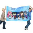 thumbnail image 2 of Funneh Krew Bandera impresa con temática, regalo perfecto para fanáticos, amigos y familiares, y adecuada para actividades al aire libre e interiores, decoraciones de fiesta. 120*180CM, 2 of 6