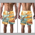 thumbnail image 3 of luoweisi Men's Beach Shorts Quick Dry Swim Trunks with Mesh Lining Kangaroo L, 3 of 5