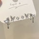 thumbnail image 3 of Dulce Mariposa Corazón Oso Stud Earring Set Arco Flor Plata Borla Pendientes Para Las Mujeres Accesorios De Joyería, 3 of 4